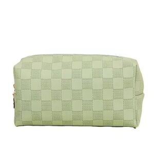 Elegant Green Checkered Women's Bag